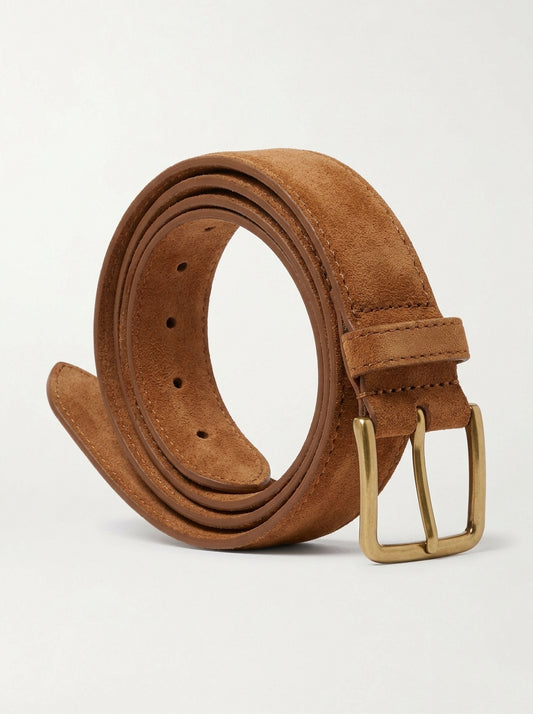Hand-Finished Suede Belt